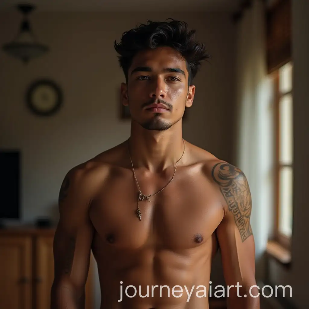 18YearOld-Peruvian-Man-Posing-for-Photo-at-Home-with-Confidence