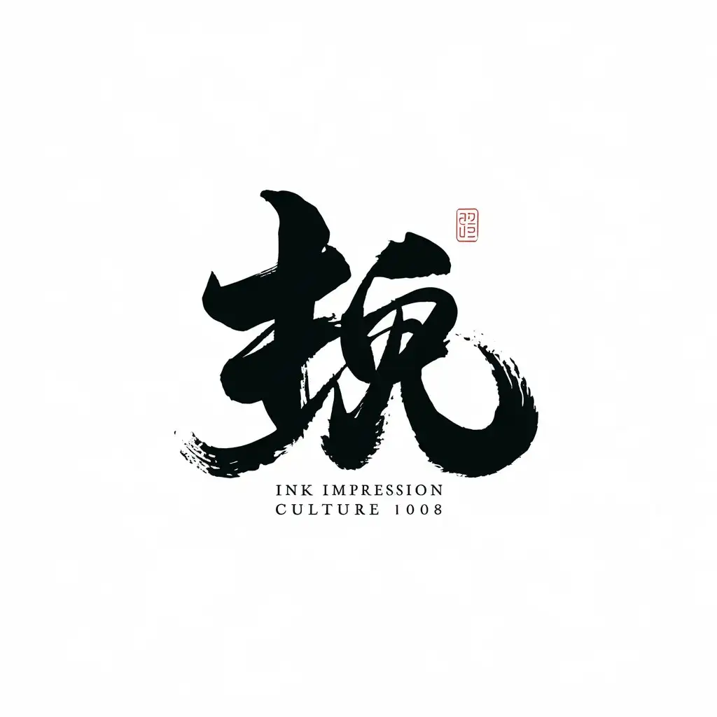 LOGO Design for Ink Impression Culture Vector Style with Mo Ying Wen Hua Symbol for Internet Industry