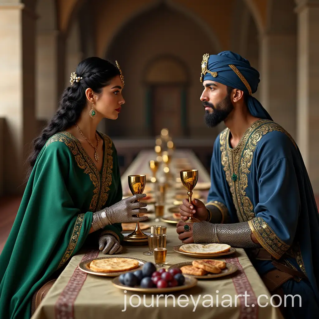 Young-Warrior-Commanders-in-a-Lavish-Medieval-Dining-Room