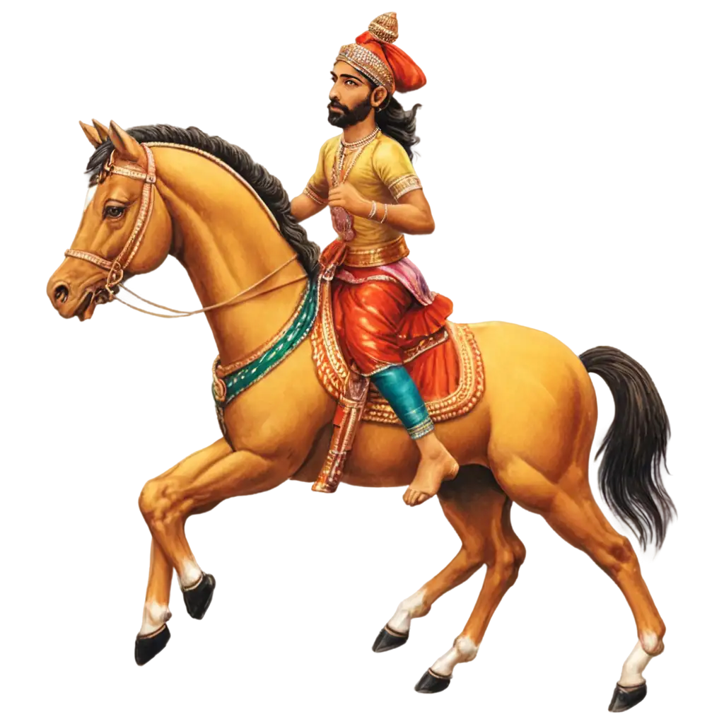 Running-Horse-with-Rajasthani-God-Tejaji-PNG-Stunning-HighQuality-Digital-Art-Image