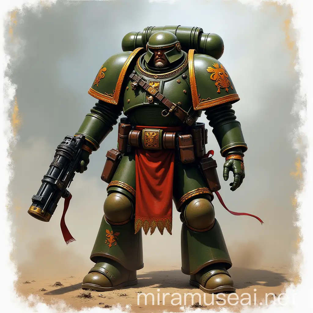 Astra Militarum Cadian Male in Warhammer 40k Battle Gear