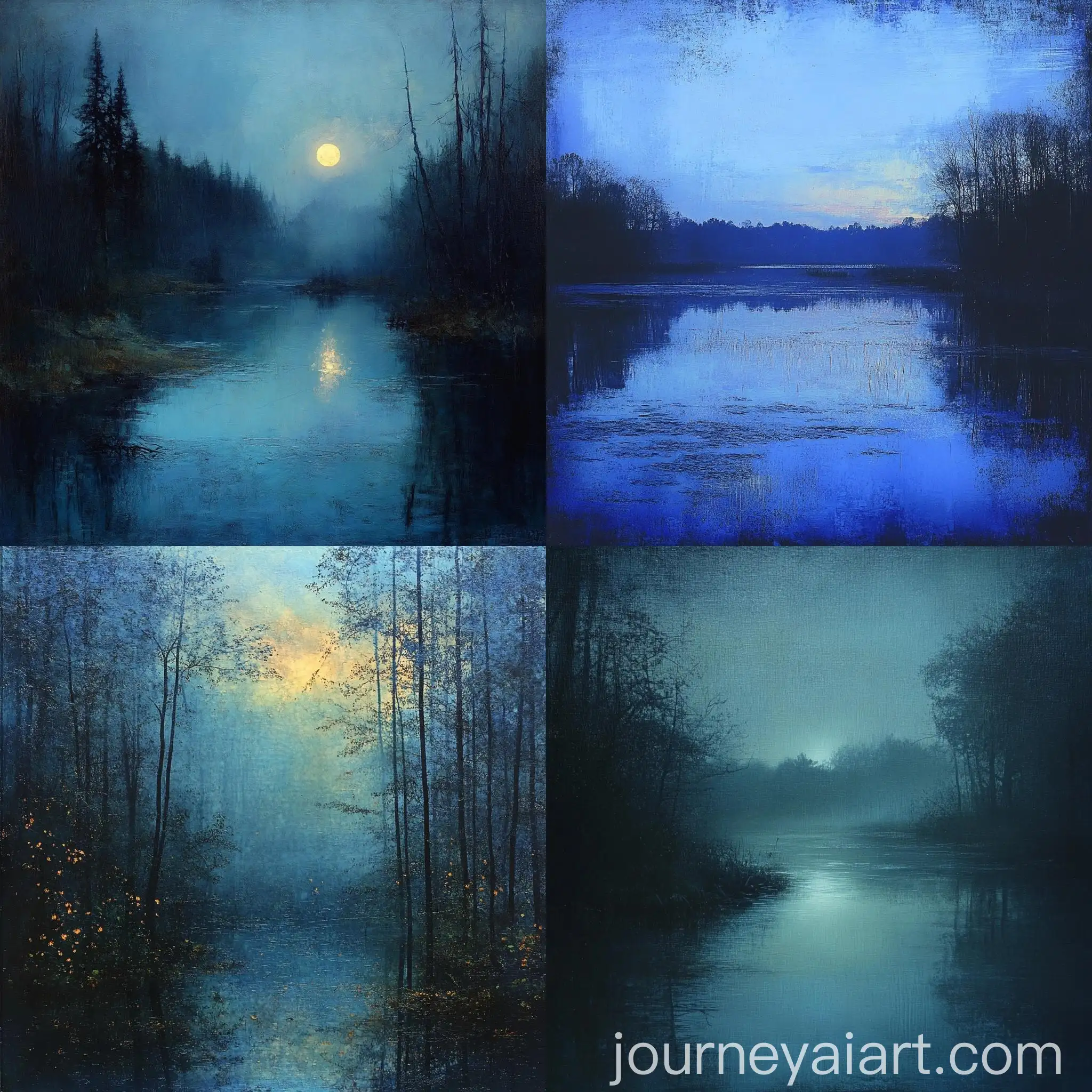 Nature-Scene-at-Blue-Hour-in-the-Style-of-Brent-Cotton