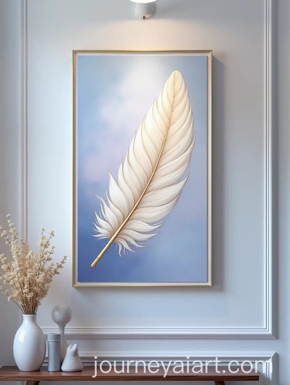 Elegant-and-Expensive-Interior-Oil-Painting-with-Delicate-Translucent-Feather