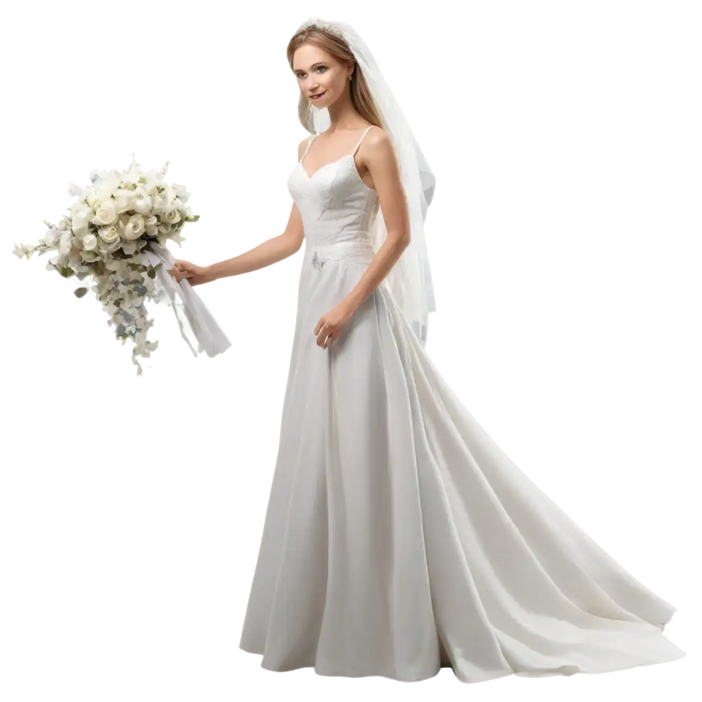 Bride-Vector-Image-in-White-PNG-Elegant-and-Timeless-Illustration