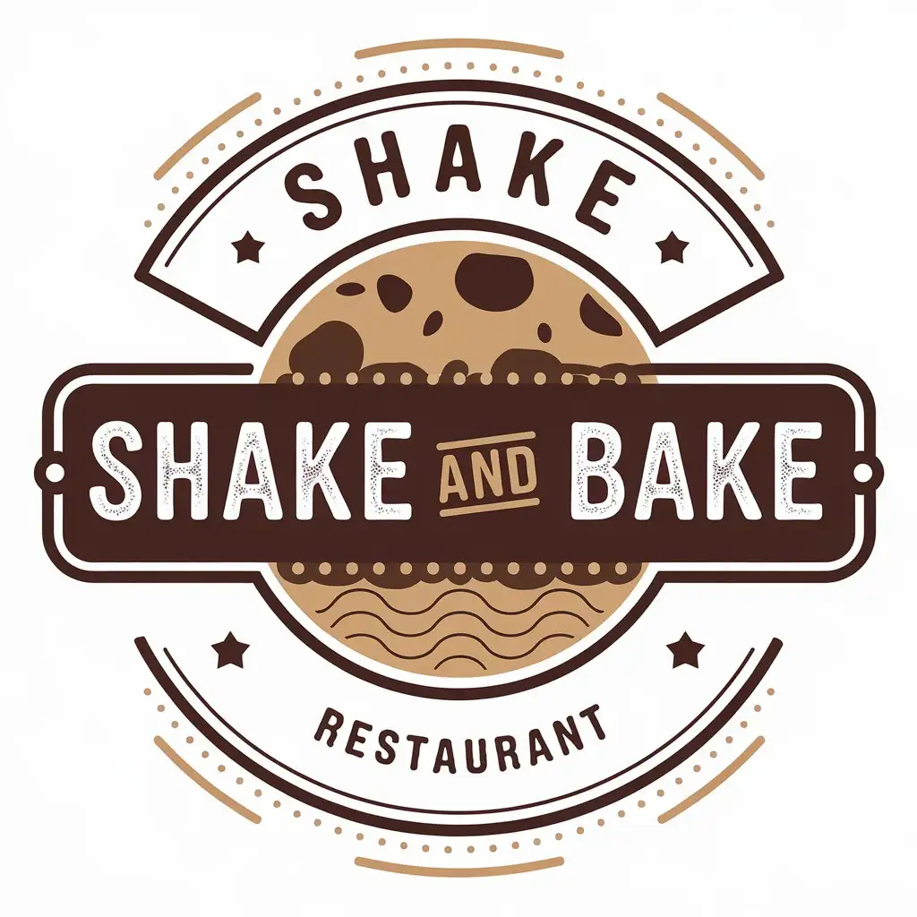 LOGO Design for Shake and Bake Cookie Symbol Moderate Style for Restaurant Industry with Clear Background