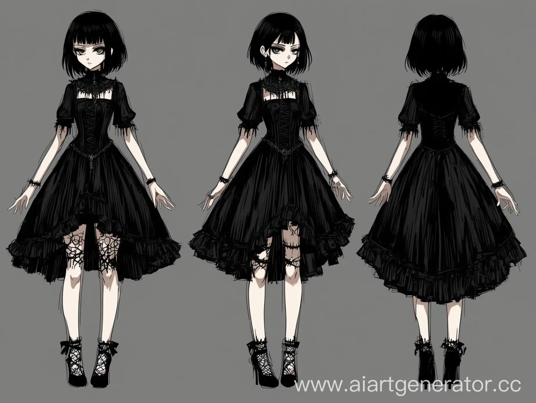 Anime-Girl-in-Gothic-Style-Dress-with-Accessories-and-High-Heels