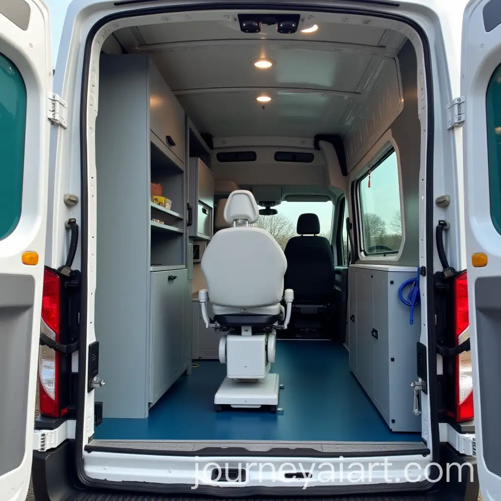 Mobile-Dental-Van-in-Ford-Transit-250-Extended-with-Rear-Window-and-Dental-Chair