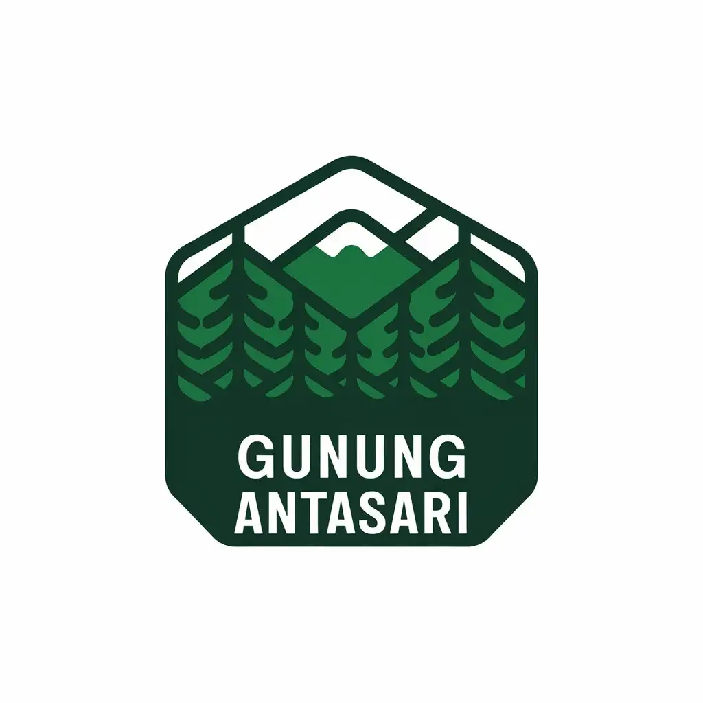 LOGO Design For Gunung Antasari Forests and Mountains Theme