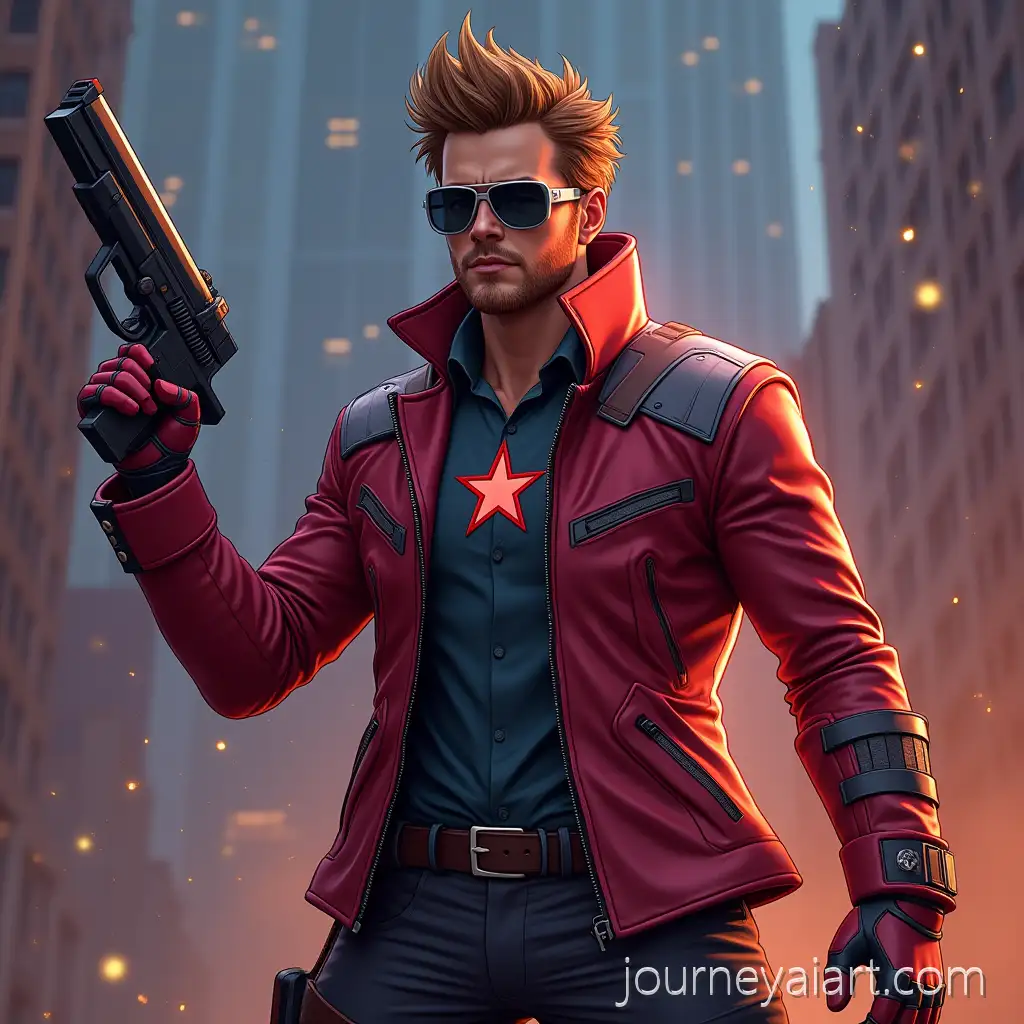 Star-Lord-from-Marvel-in-Gaming-Action-with-Dual-Guns-and-I-Am-Star-LordAI-Art-Prompt-Expansion-Text