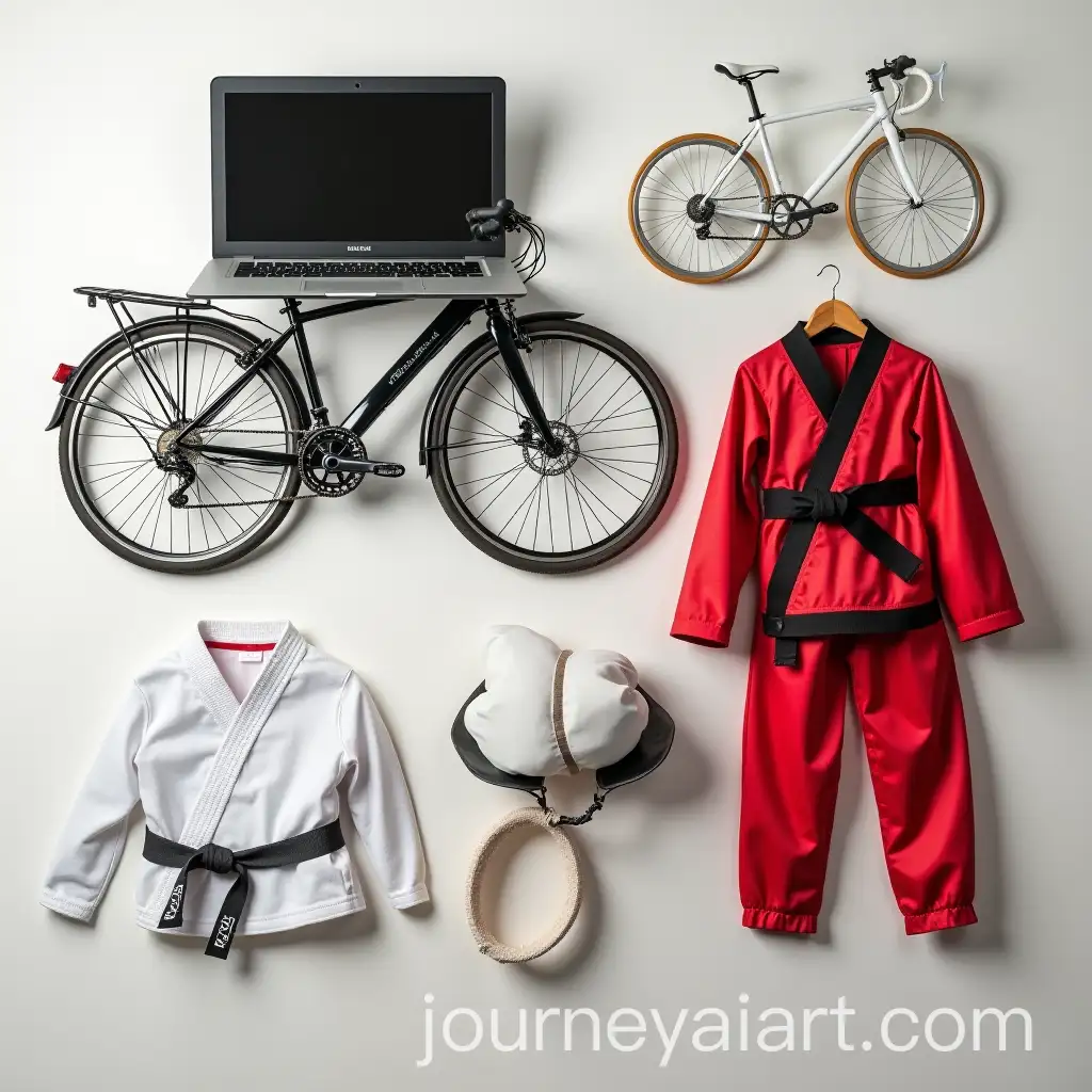 Macbook-Bicycle-and-Taekwondo-Uniform-Banner-for-Active-Lifestyle