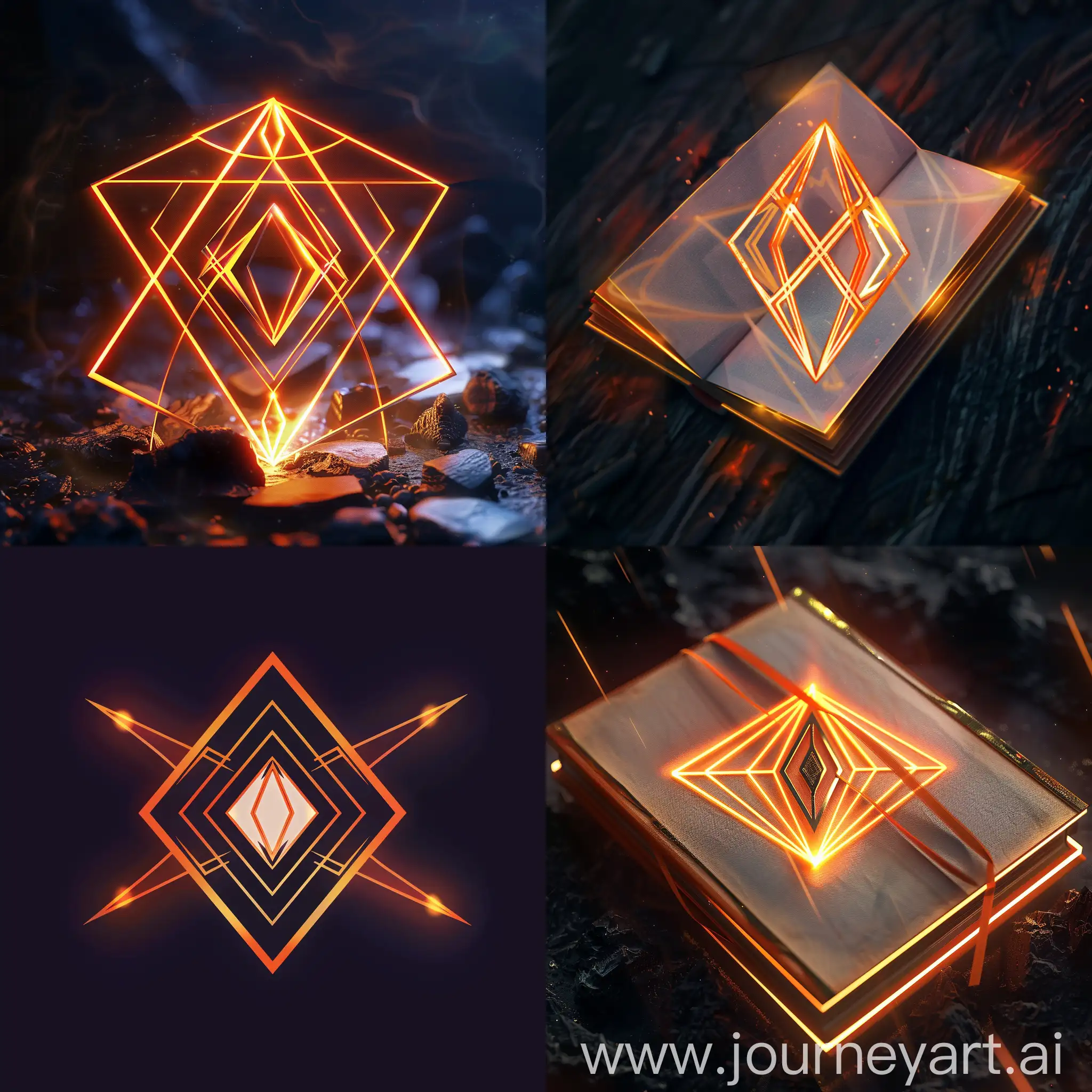 Fantasy-Story-Logo-with-Glowing-Symbol-and-Mystical-Runes