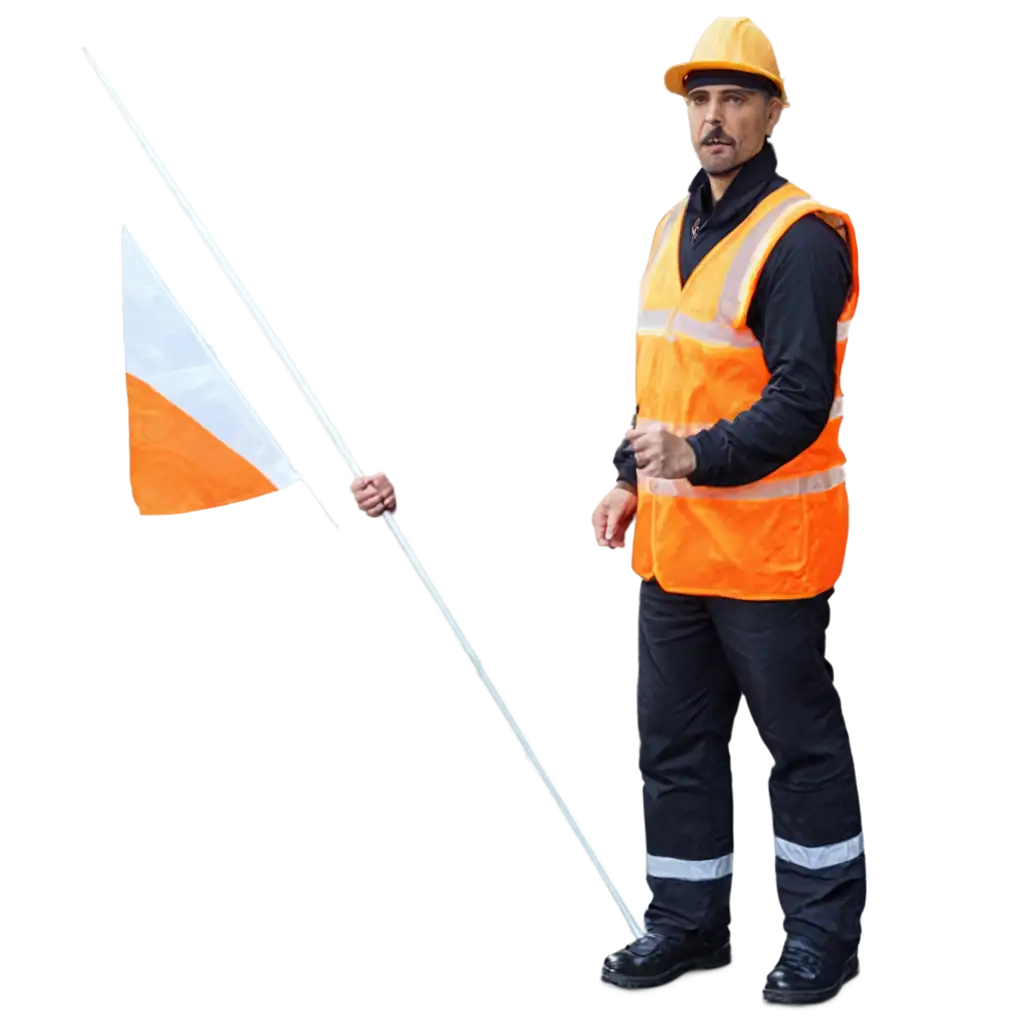 Professional-PNG-Image-of-Traffic-Flagman-Enhance-Your-Visual-Content-with-HighQuality-PNG-Format