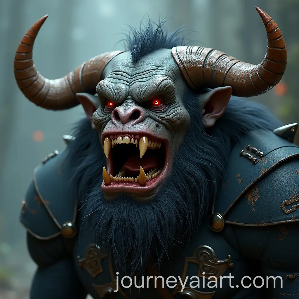 Russian-Cyberpunk-Troll-with-Shredder-Jaw-and-Broken-Horn