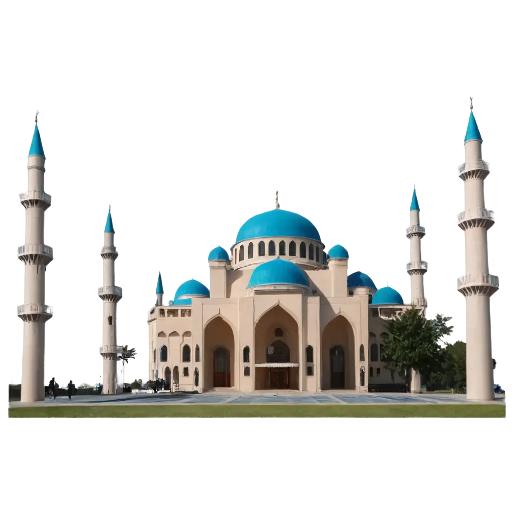 Beautiful-Mosque-with-Minaret-PNG-Image-HighQuality-Transparent-Design-for-Versatile-Use