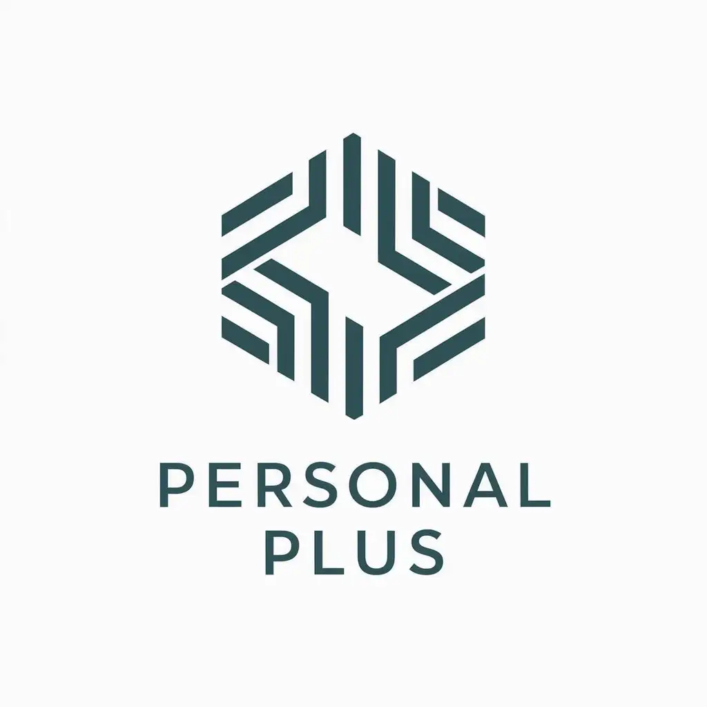 a vector logo design,with the text "Personal Plus", main symbol:Company,Minimalistic,clear background