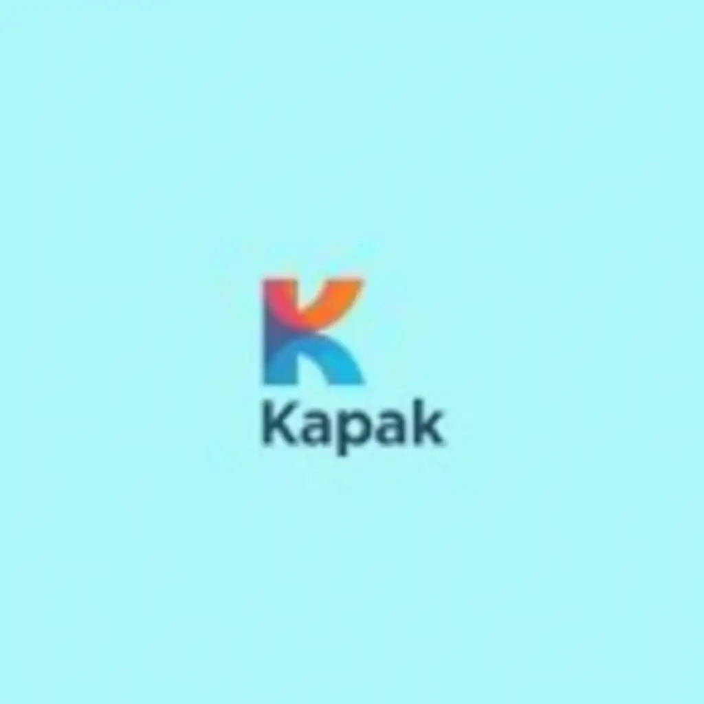 A modern and creative logo for 'Kapak Marketing,' a social media agency. The logo features the text 'Kapak Marketing' in clean, professional font. The 'K' and 'M' are intertwined, forming a stylized, energetic shape. The background is a pale blue. The overall design is clean and professional, with a vibrant and engaging color palette. The logo is versatile for both print and digital use and conveys the brand's energy and creativity.