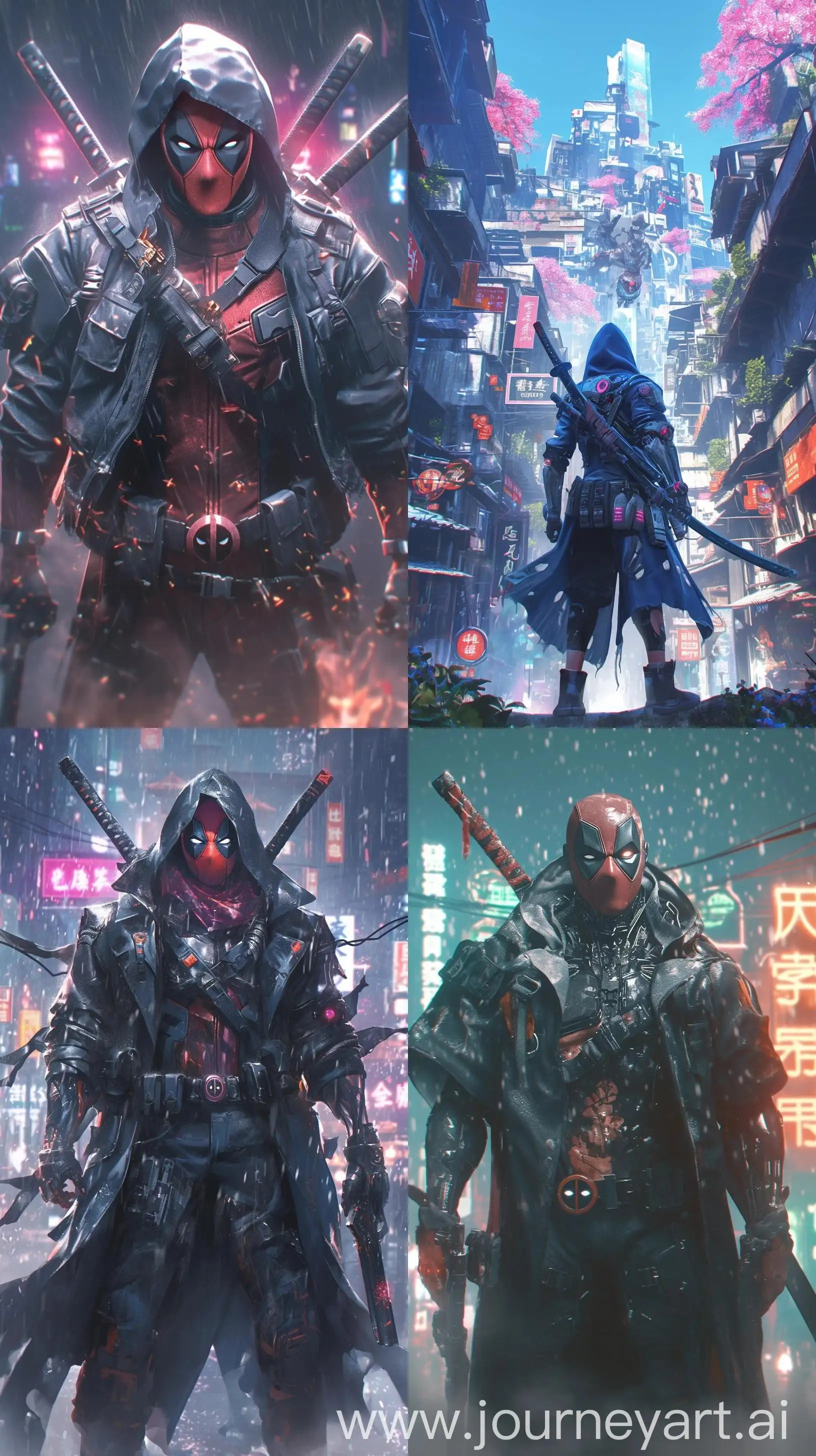 Scary-Badass-Cyberpunk-Deadpool-in-Neon-Street-Style