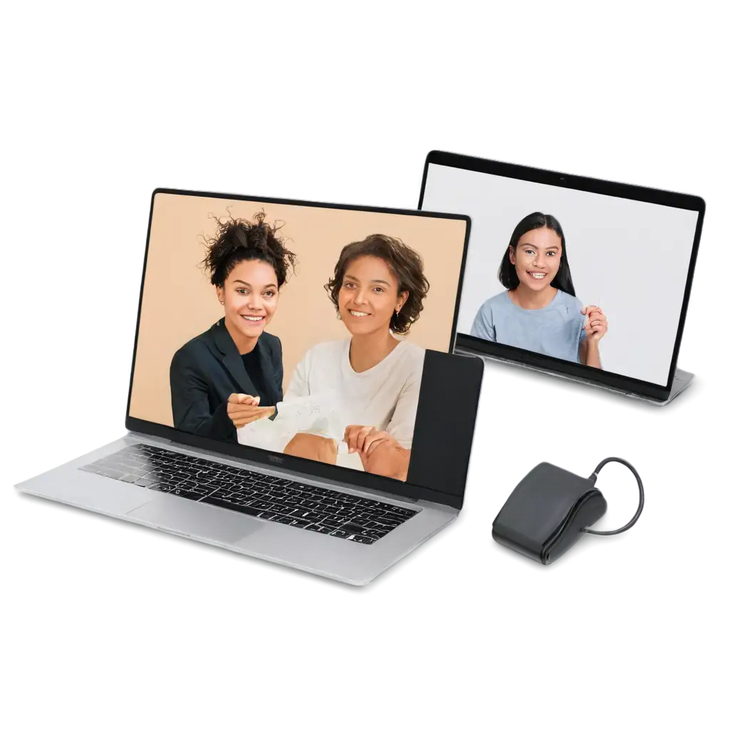 HighQuality-PNG-Mockup-of-Laptop-and-Phone-Displaying-an-Online-Meeting