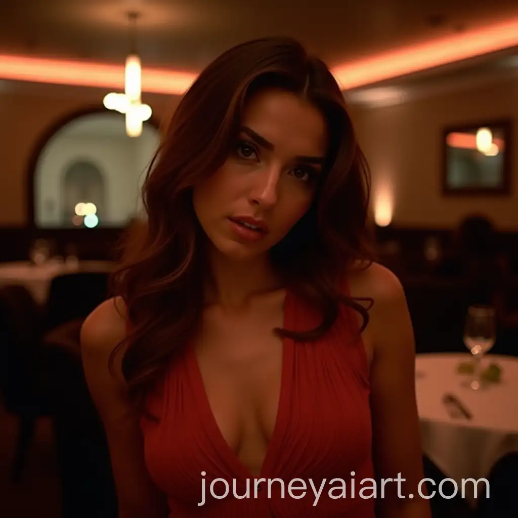 Young-Woman-in-Seductive-Party-Atmosphere-at-Luxurious-Restaurant