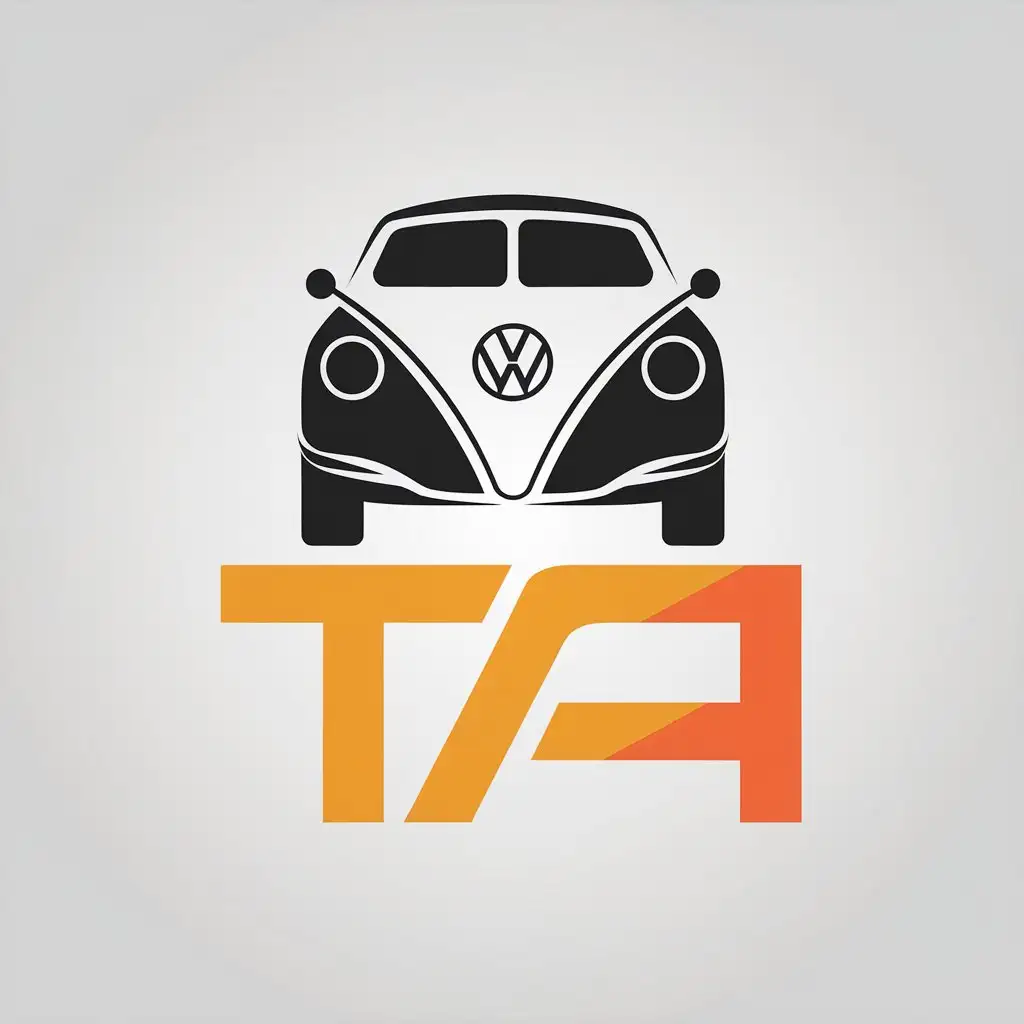 LOGO Design for TA Minimalistic VolkswagenInspired Symbol for Automotive Industry