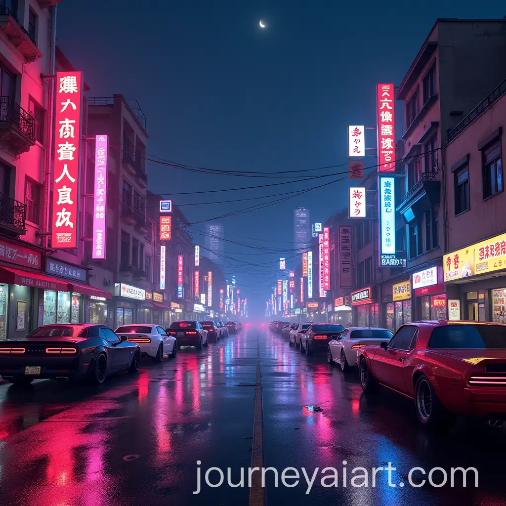 Futuristic-Night-Market-with-Neon-Lights-and-Custom-Street-Racing-Cars