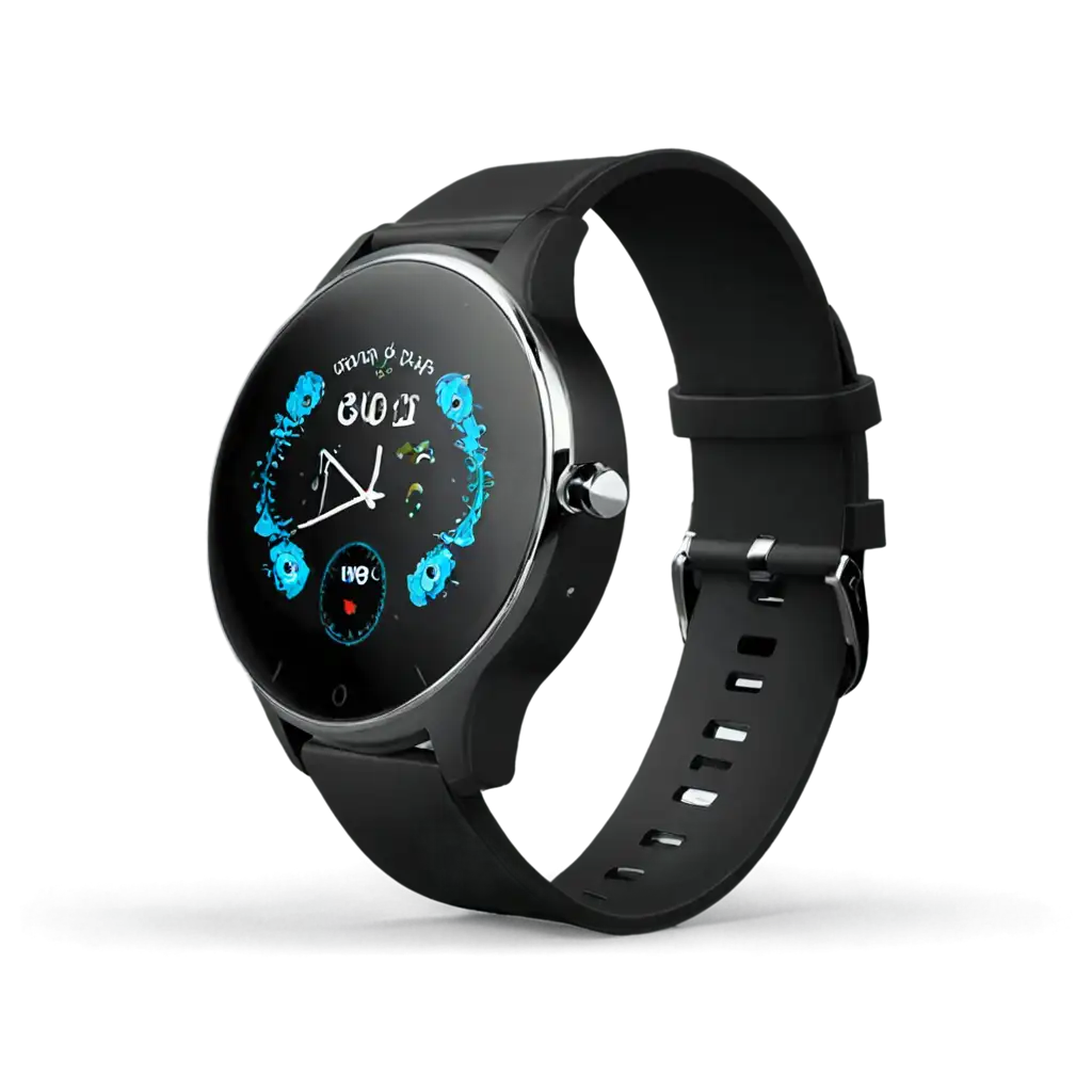 Blue-Smart-Watch-PNG-Image-HighQuality-and-Versatile-Digital-Asset-for-Your-Projects