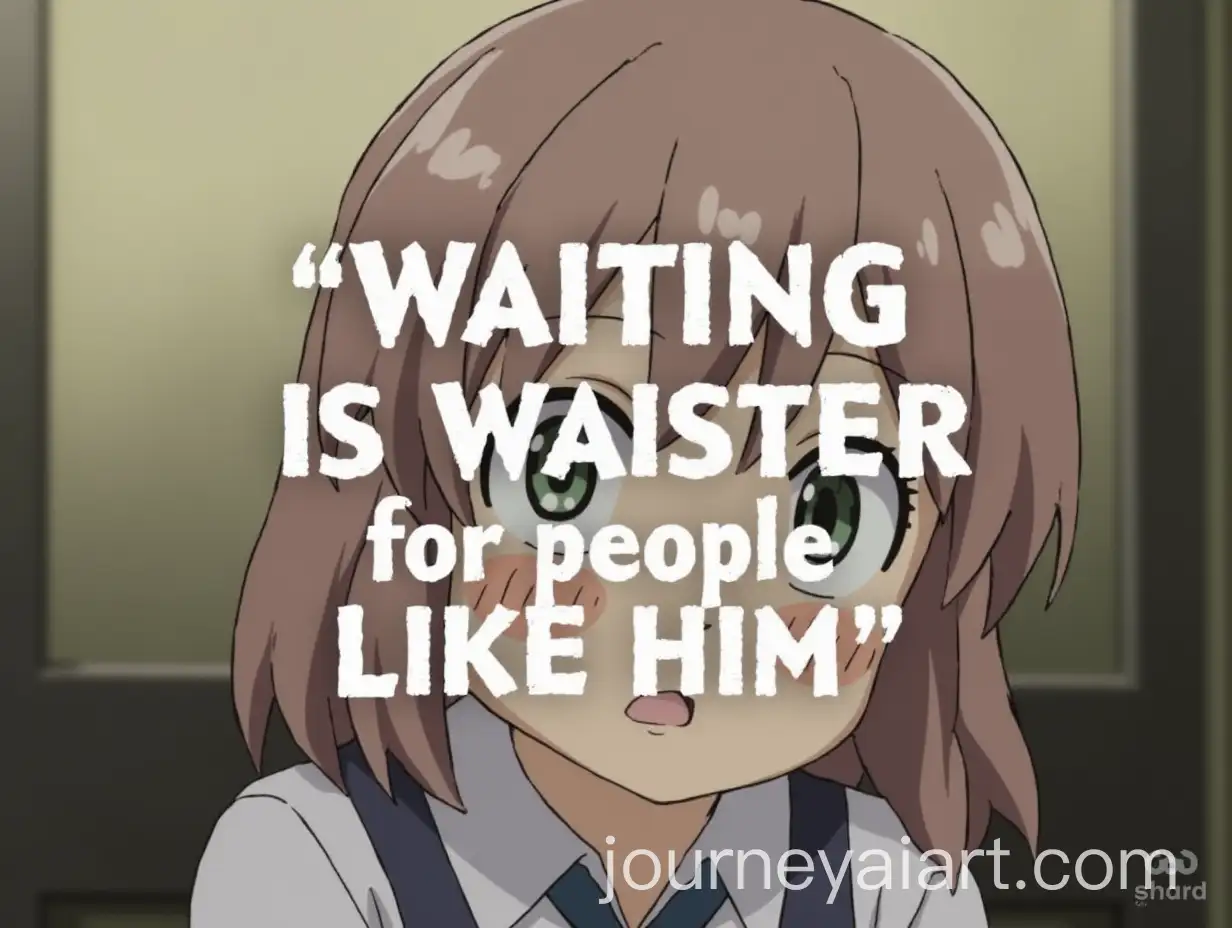 Abstract-AnimeStyle-Image-with-Quote-Waiting-is-Waster-for-People-Like-Him