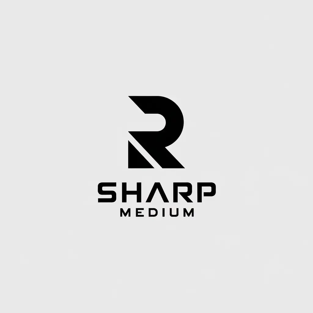 LOGO-Design-for-Sharp-Medium-Elegant-RE-Letters-in-Minimalistic-Style