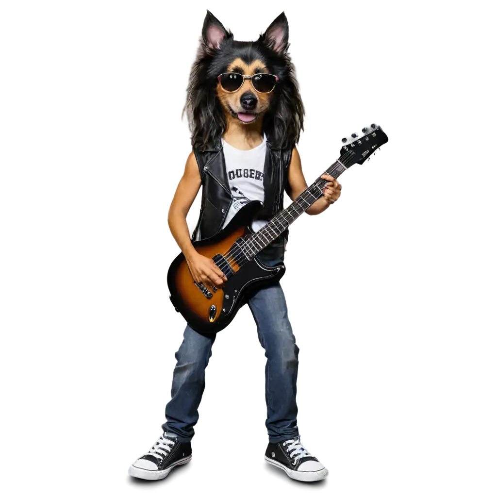 Rocker-Dog-PNG-Image-Creative-AI-Art-Inspired-by-Musical-Canine-Charm