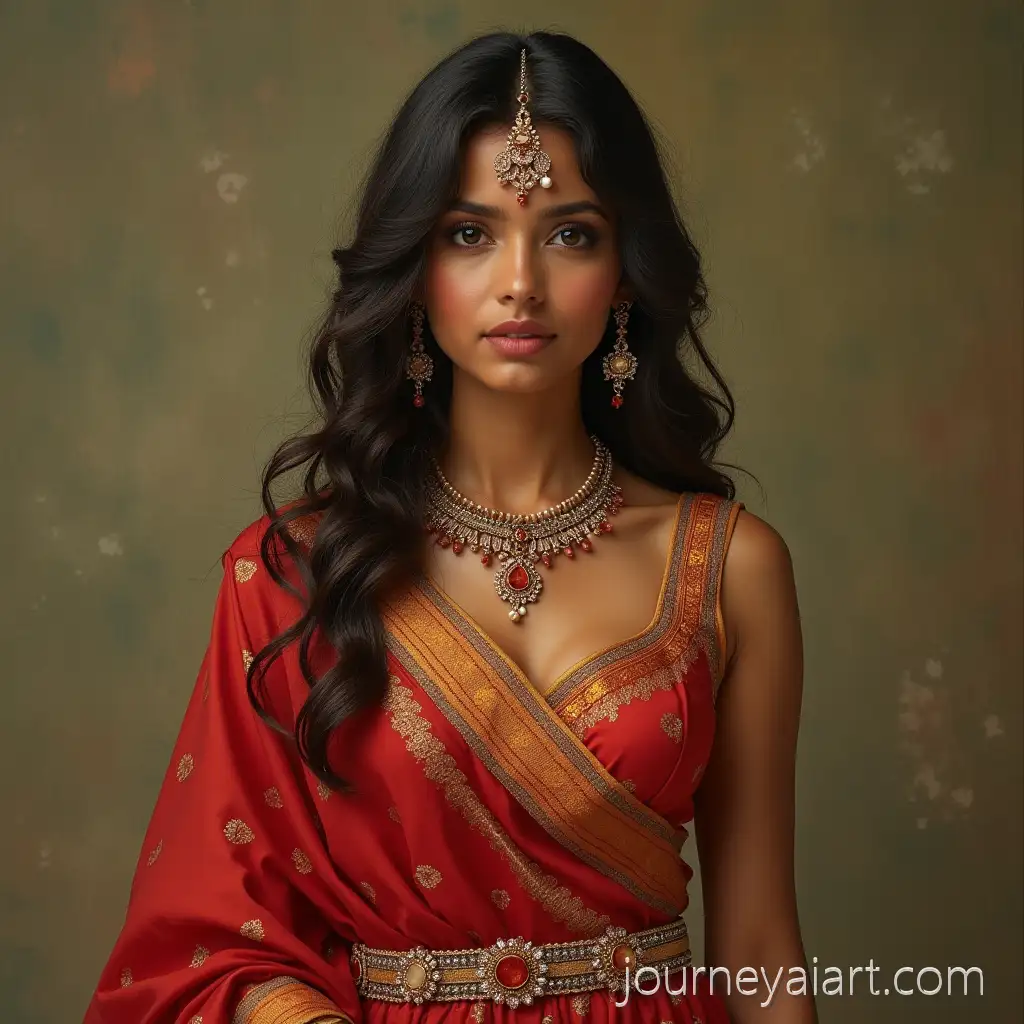 Indian-lady-in-sareeIndian-Lady-in-Traditional-Saree-with-Elegant-Details