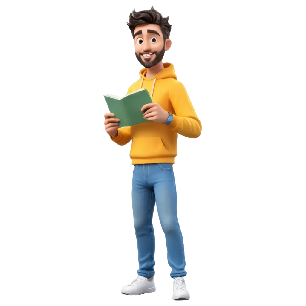 Happy-3D-ManPNG-Image-SEO-Scenarios-in-Yellow-Hoodie-PNG-Motivational-Image-with-Jeans-and-Positive-Vibes