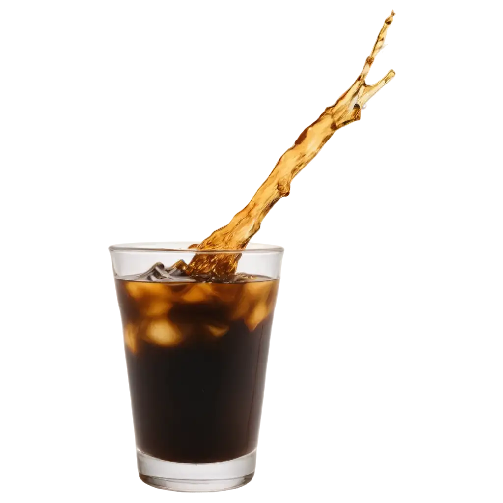 Splash-Iced-Black-Coffee-in-Foggy-Glass-PNG-Image-for-HighQuality-Visual-Appeal