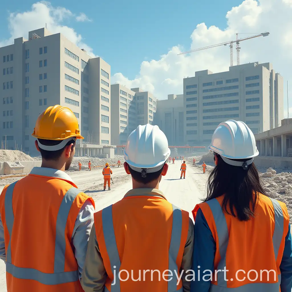 Engineers-Overseeing-Construction-of-a-Cancer-Hospital
