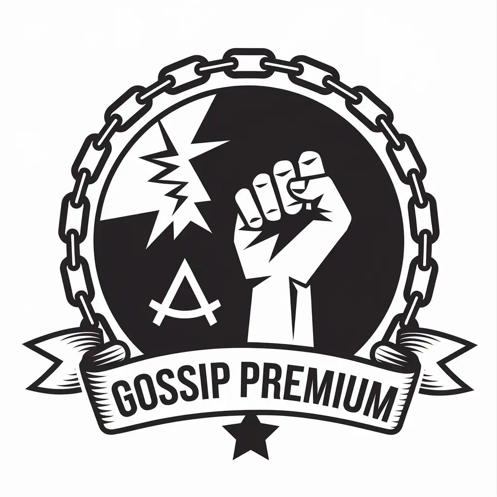 LOGO Design for Gossip Premium Vector Design with Anarchism and Freedom Theme