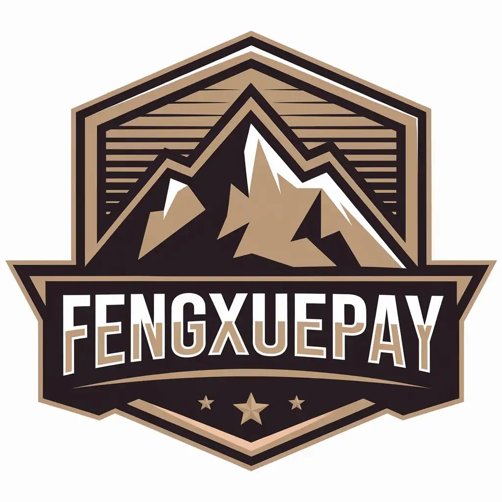 LOGO Design for FengxuePay Peak Symbol with a Clear Background for the Finance Industry