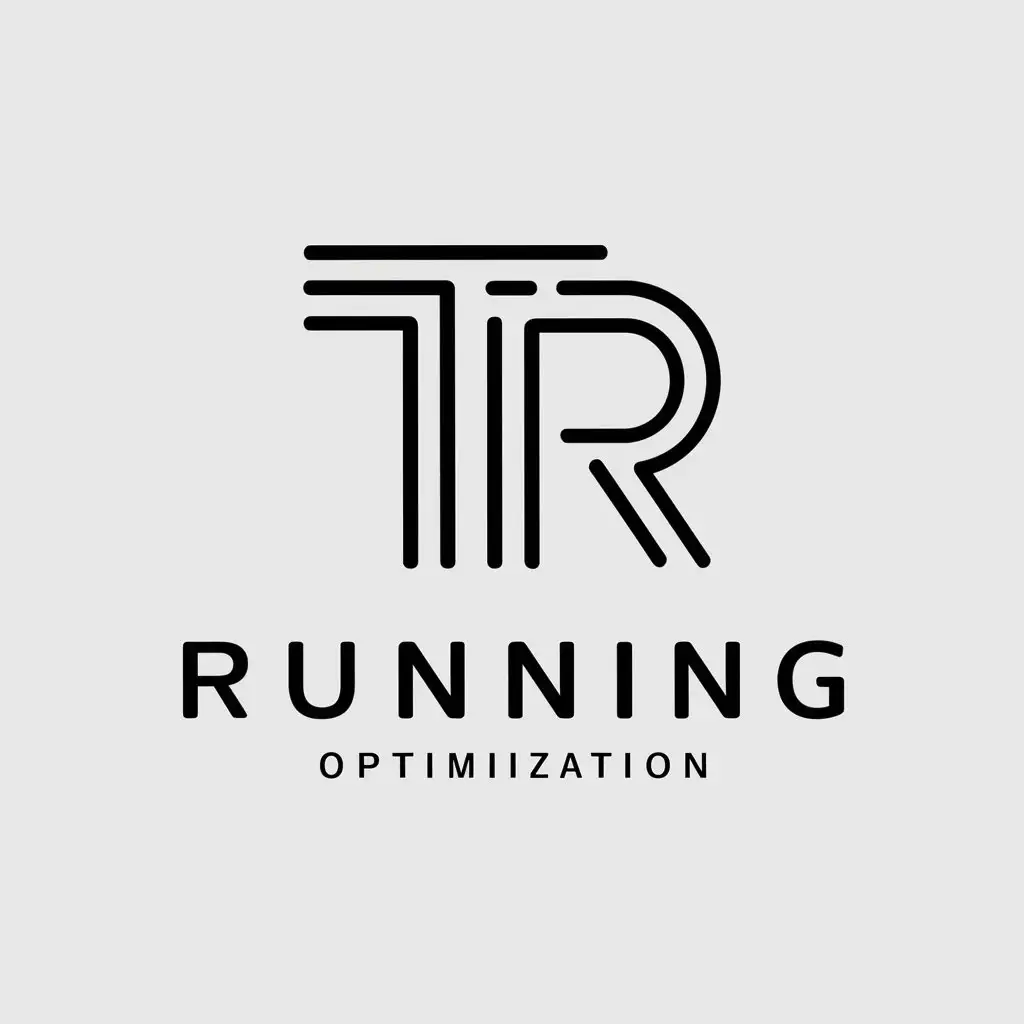 LOGO-Design-For-TR-Vector-Symbol-with-Optimal-Running-Theme