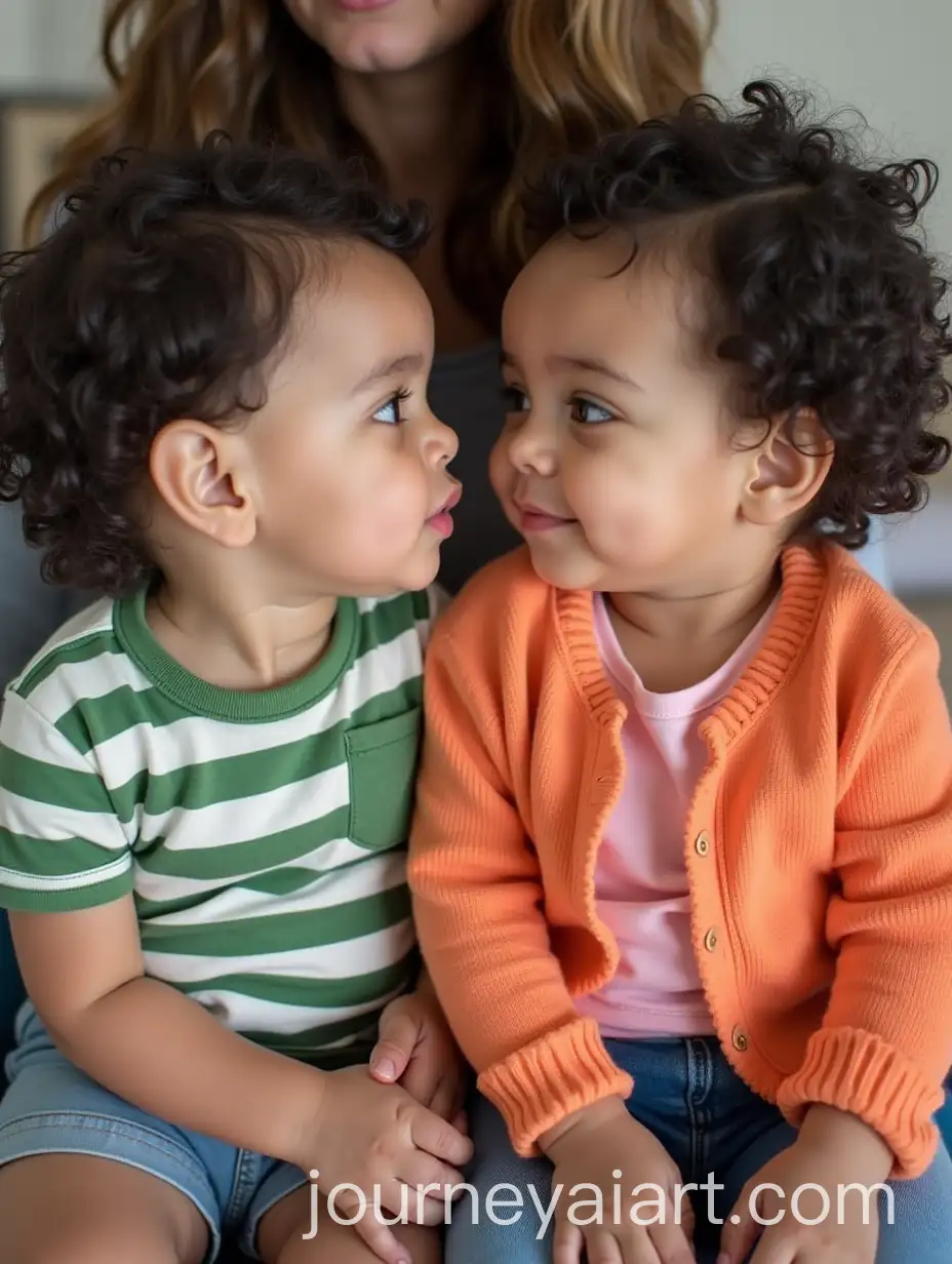 Jewish-American-Infant-Twins-Sitting-on-Adults-Lap-Casual-Family-Photo