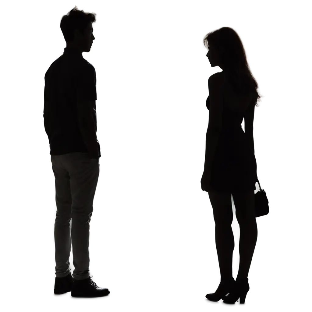 Silhouette-of-a-Couple-Facing-Back-PNG-Elegant-and-Versatile-Image-for-Creative-Use