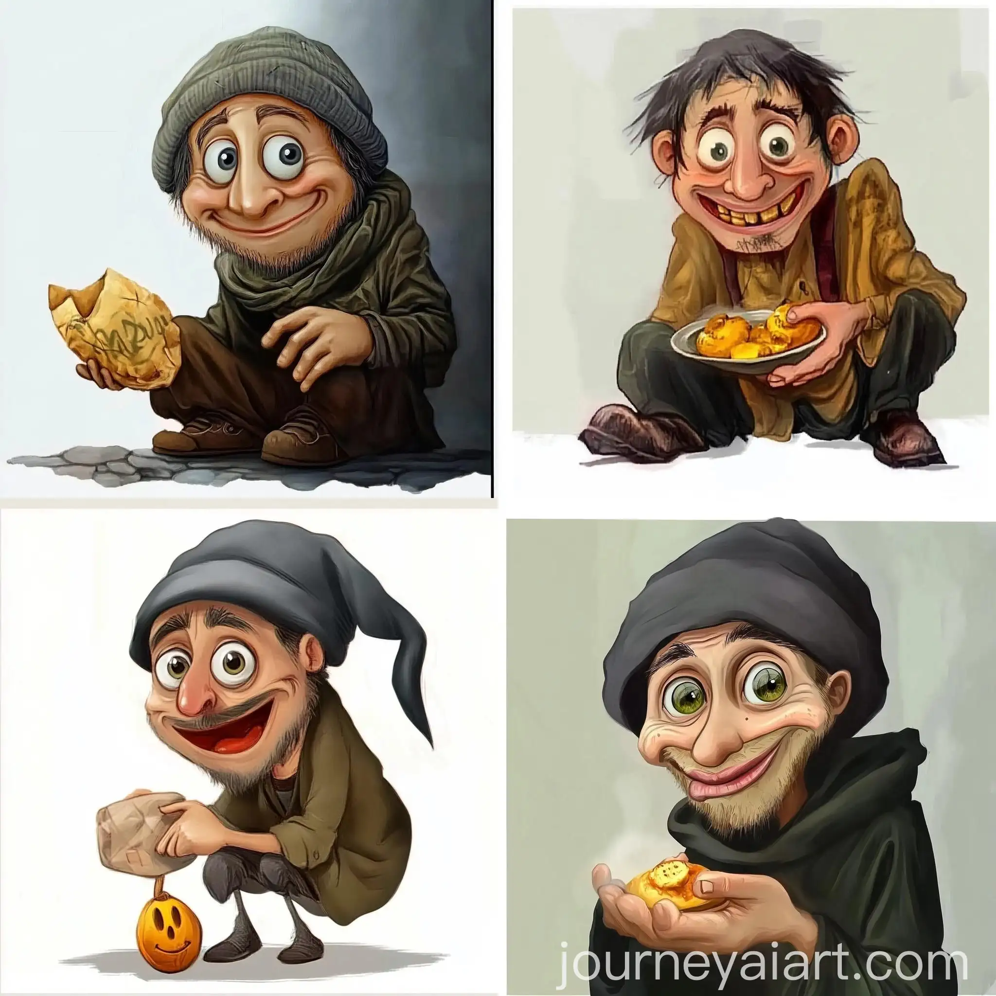 Illustration-of-Beggar-Emoji-in-Digital-Art-Style