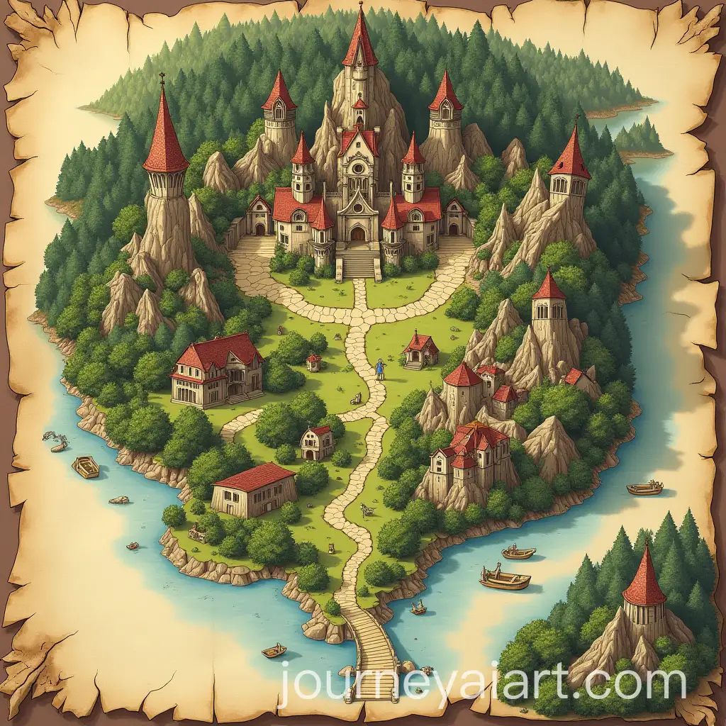 Fantasy-Map-Legend-with-Magical-Academies-Elven-Forests-and-Enchanted-Villages-on-Parchment