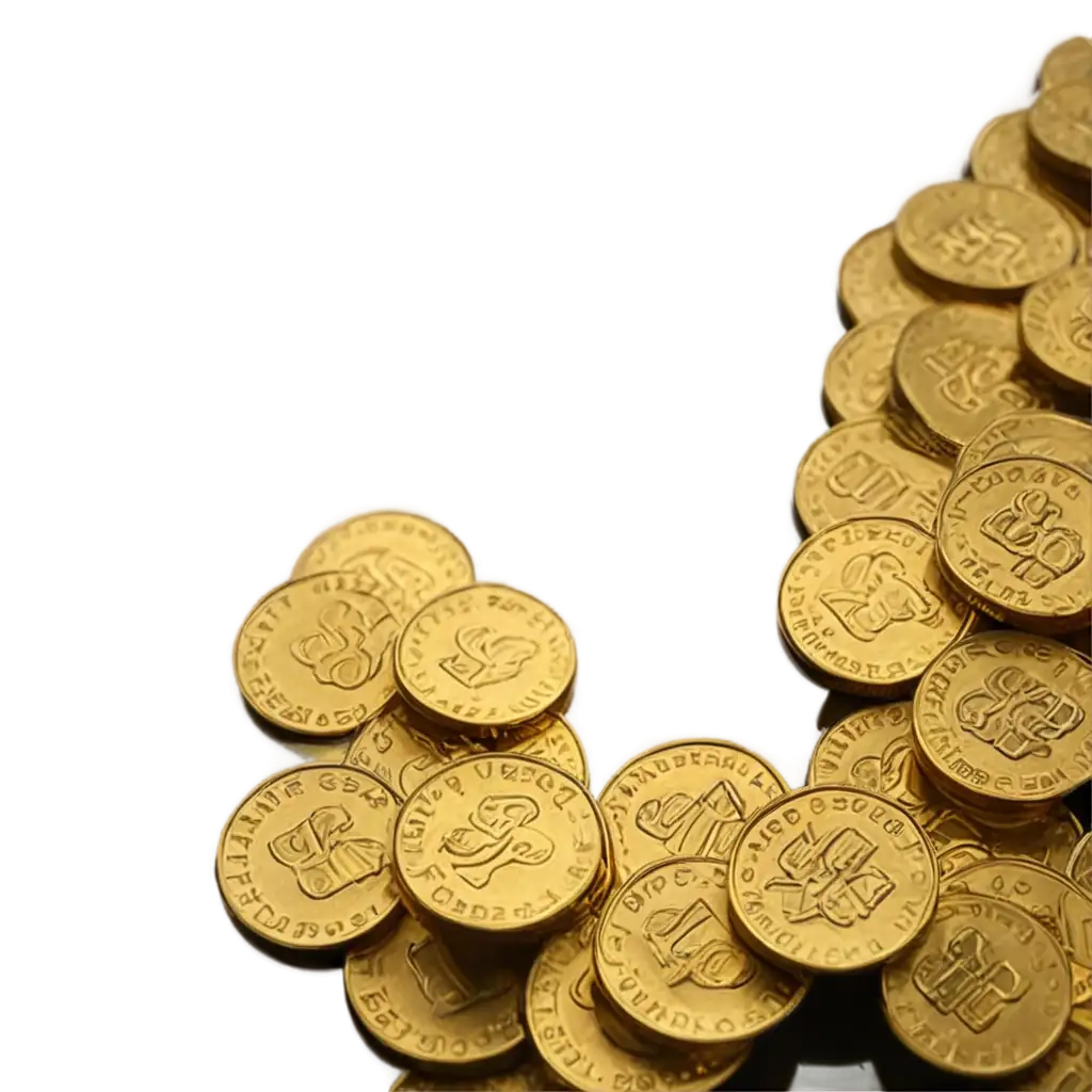 HighQuality-PNG-Image-of-a-Pile-of-Gold-Coins-Without-Symbols-for-Versatile-Use