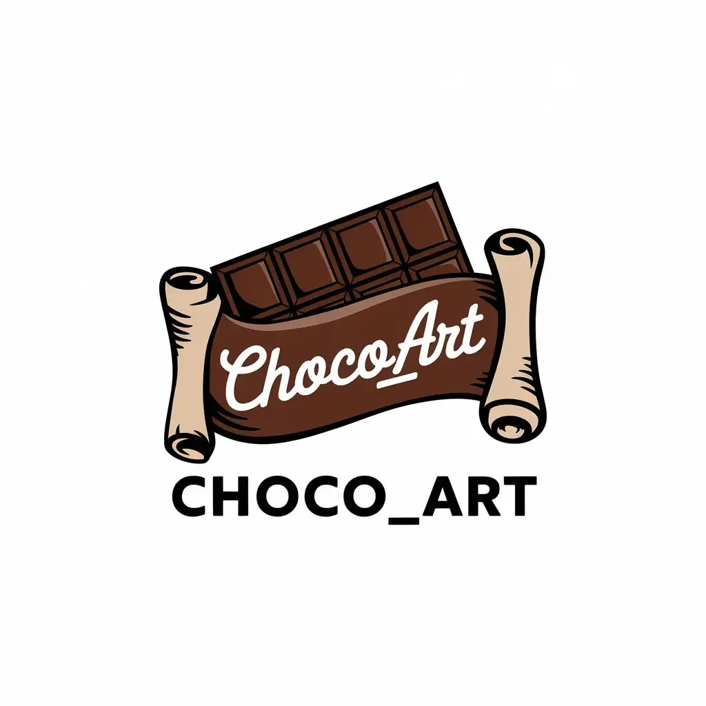 LOGO-Design-for-Choco-Art-Decadent-Chocolate-Theme-with-Elegant-Typography-for-Confectionery-Industry