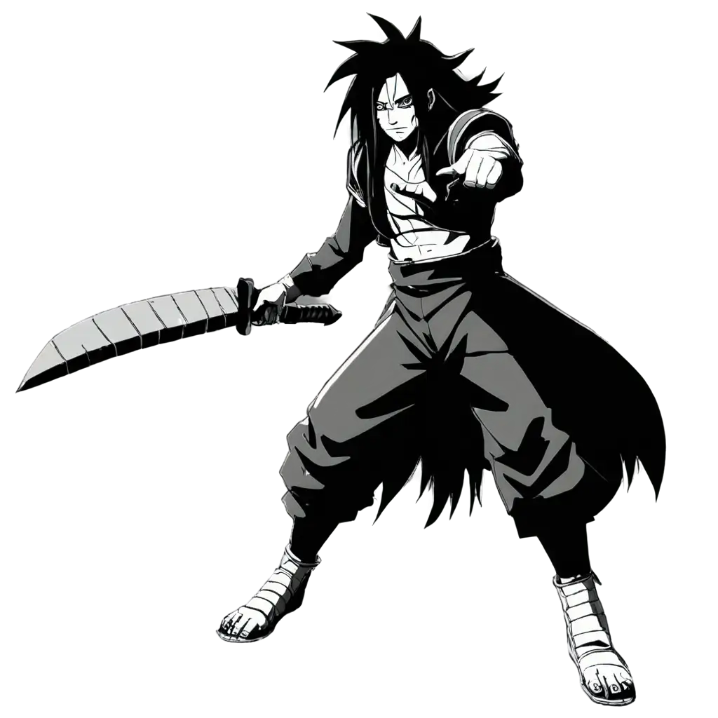 Madara-Uchiha-Black-and-White-PNG-Image-HighQuality-Artwork-for-Multiple-Uses