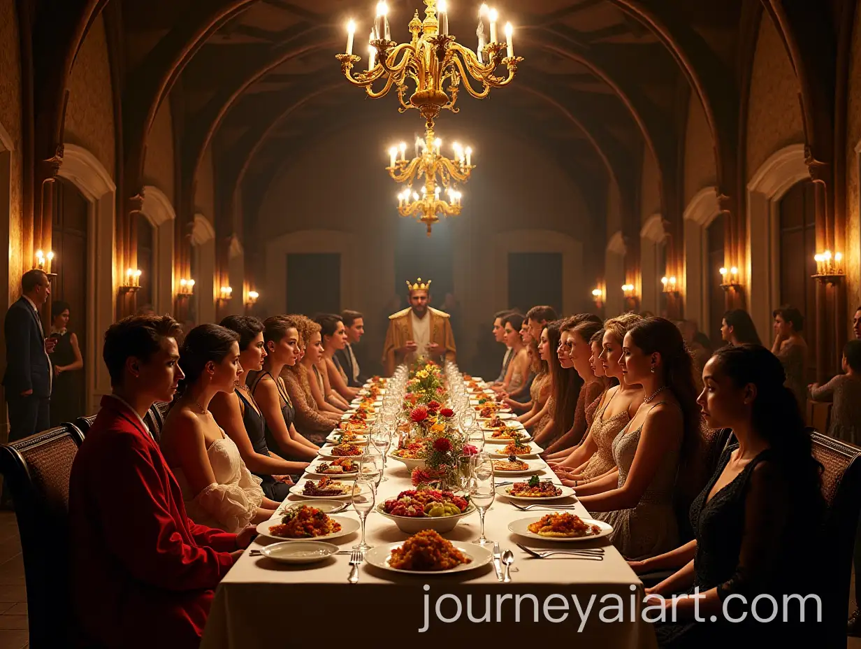 Elegant-Castle-Dining-Hall-with-Royalty-and-Guests