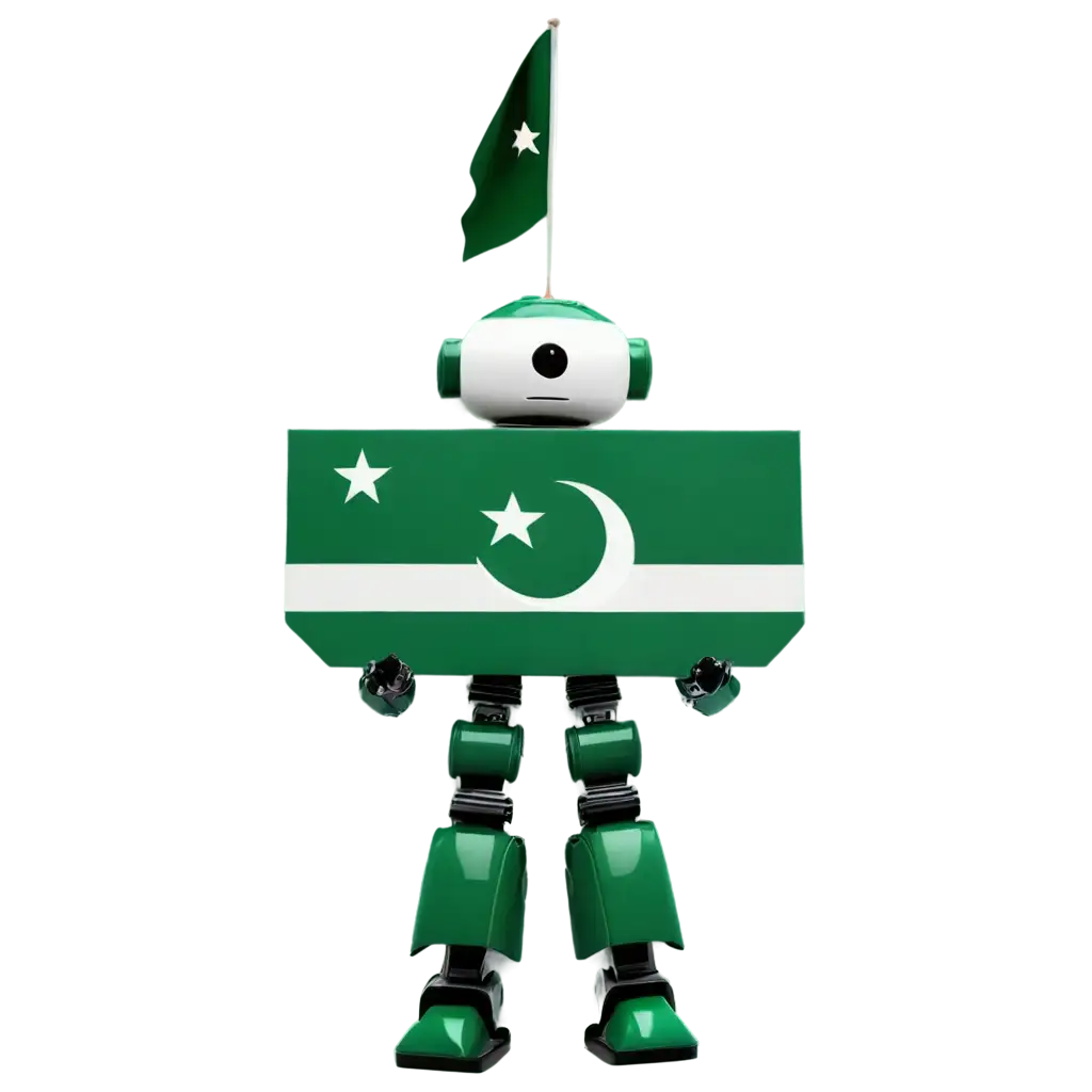 Full-Robot-Animation-with-Pakistani-Flag-PNG-HighQuality-Image-for-Web-and-Design-Use