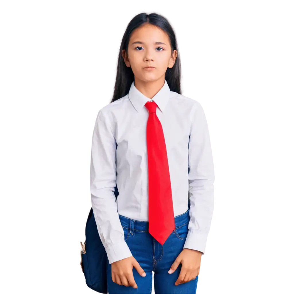 School-Student-White-Shirt-PNG-Image-for-Versatile-Use