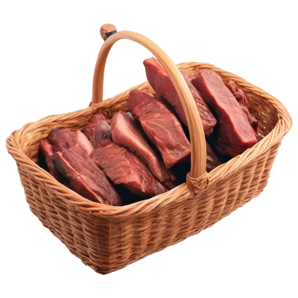 HighQuality-PNG-Image-of-a-Basket-with-Pieces-of-Meat-AI-Art-Prompt-Engineering