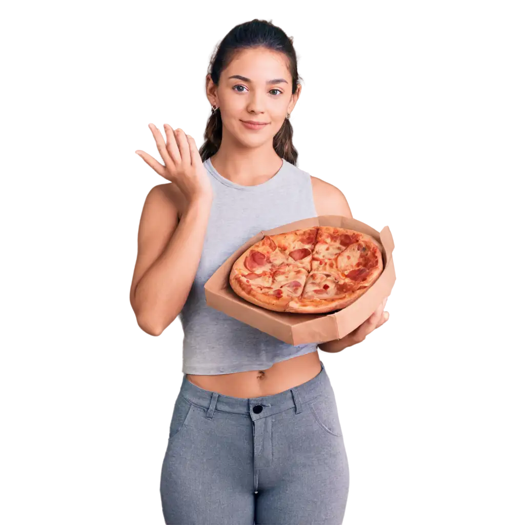 Girl-Holding-Pizza-PNG-Image-HighQuality-and-Versatile-for-Your-Projects