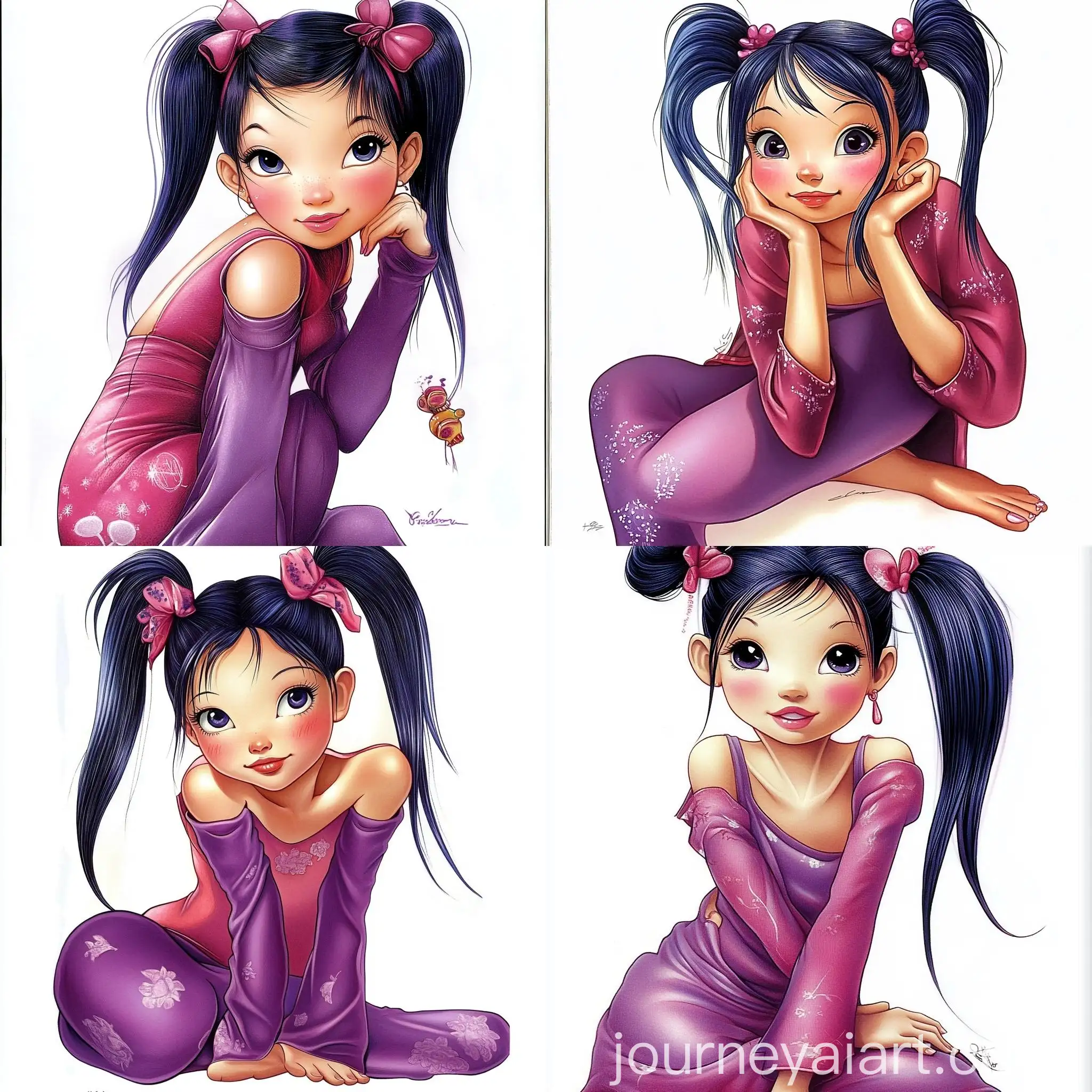 Young-Girl-Blowing-Bubbles-in-a-Sunlit-Garden