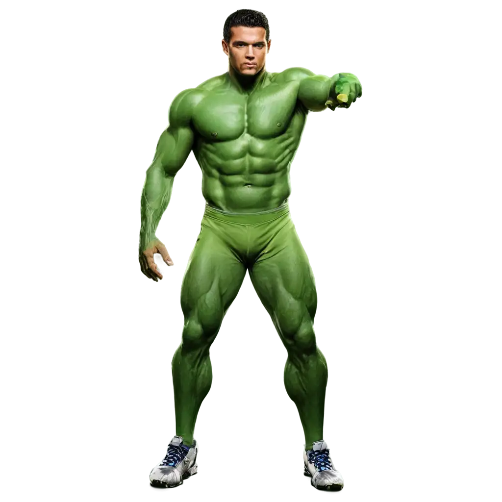 Ronaldo-Wearing-Hulk-Body-HighQuality-PNG-for-Creative-Projects